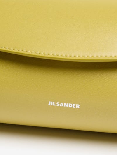 Jil Sander: Small Cannolo leather shoulder bag