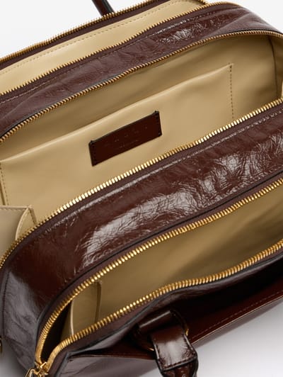 Marni: Leather Small Bauletto shoulder bag