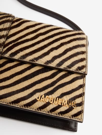 Jacquemus: Le Bambino Long hair calf shoulder bag