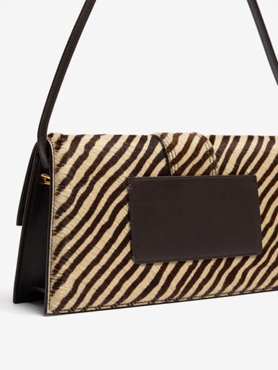 Jacquemus: Le Bambino Long hair calf shoulder bag