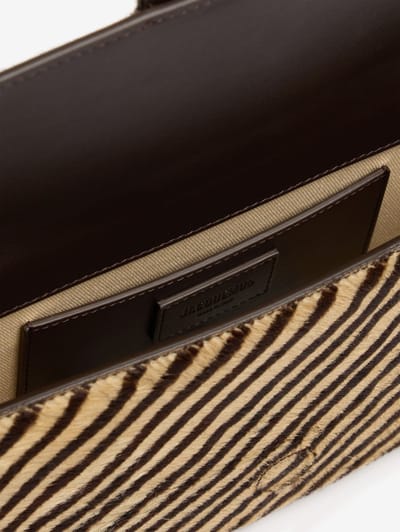 Jacquemus: Le Bambino Long hair calf shoulder bag