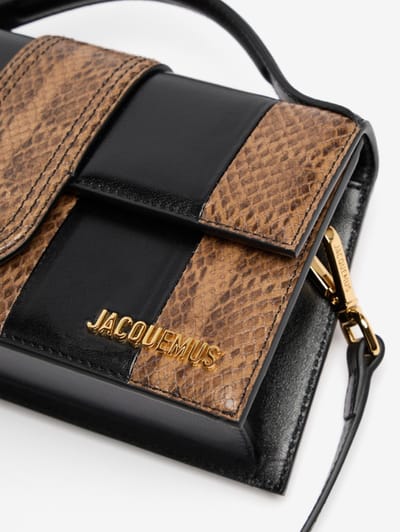 Jacquemus: Le Grand Bambino croco embossed bag