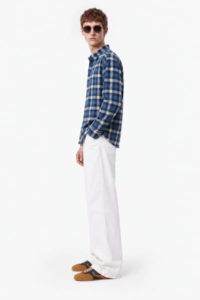 Dsquared2: D2 washed check cotton shirt