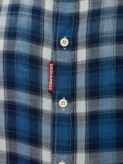 Dsquared2: D2 washed check cotton shirt