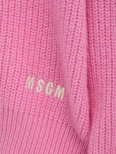 MSGM: Cardigan a coste con scollo a V