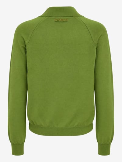 Marni: Pointelle knit techno cardigan