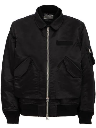 Sacai: Cotton Nylon Twill Blouson