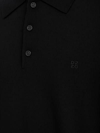 Dsquared2: D2 Upside Down Long Sleeves Polo