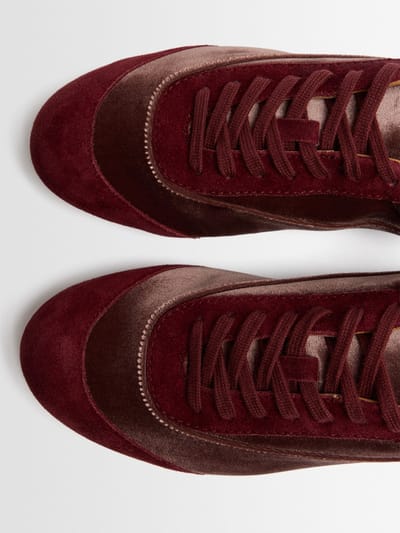 Jil Sander: Etage Cupro Velvet Sneakers