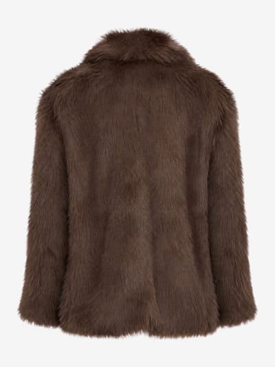 LA PISCINE: Veste en fausse fourrure