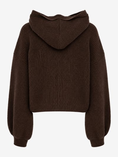 MSGM: Felpa con cappuccio a coste con logo