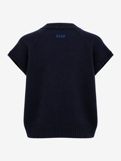 MSGM: Oversize v-neck vest