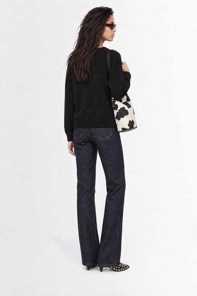 Khaite: Abigail flared cotton denim jeans