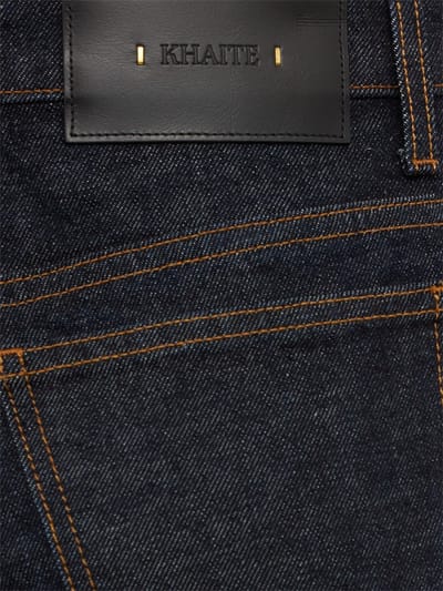 Khaite: Abigail flared cotton denim jeans