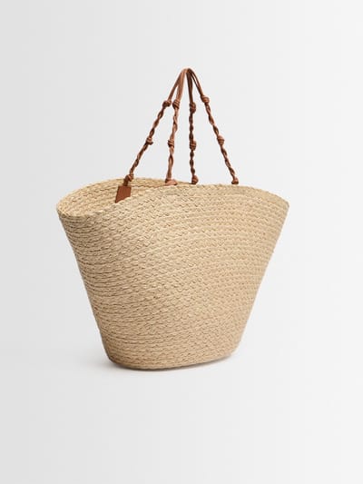 Jil Sander: Große Tangle Viskose Bucket Tasche