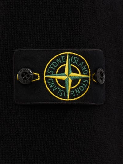 Stone Island: logo 棉质圆领毛衣