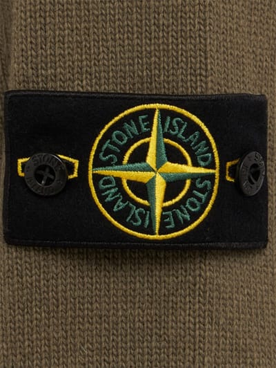Stone Island: Logo 棉质圆领毛衣