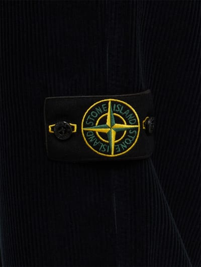 Stone Island: Logo cotton slim pants