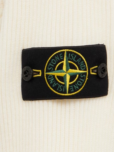 Stone Island: Logo cotton turtle neck sweater