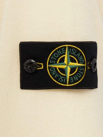 Stone Island: Logo 圆领针织 Polo 毛衣