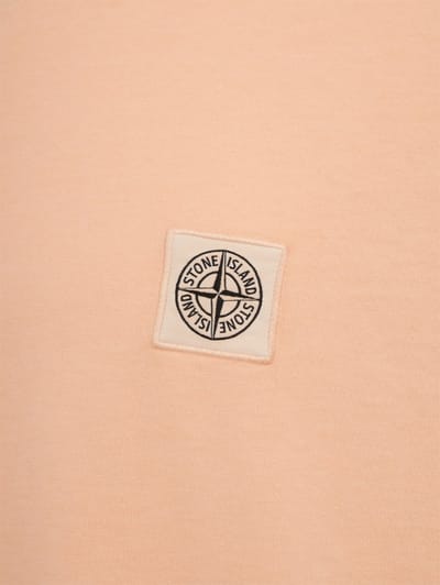 Stone Island: logo补丁棉质t恤