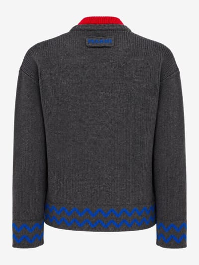 Marni: Pull col rond en laine