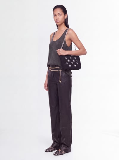 Giuseppe Di Morabito: Metallic mesh top