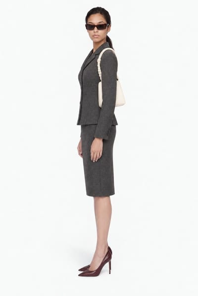 Jil Sander: Virgin wool mini skirt