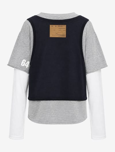 Dsquared2: Mixed Jersey Long Sleeves Tee