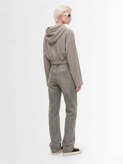 Rick Owens DRKSHDW: Pantaloni in denim - fog