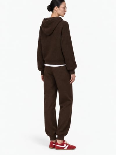 MSGM: Pantaloni in misto lana e cashmere con logo