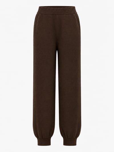 MSGM: Pantaloni in misto lana e cashmere con logo