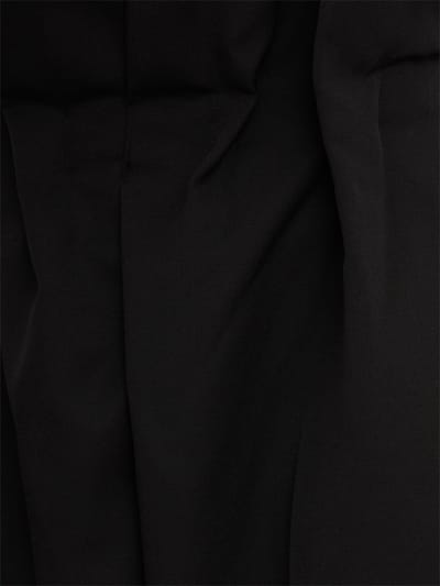 Khaite: Kira virgin wool draped-waist trousers