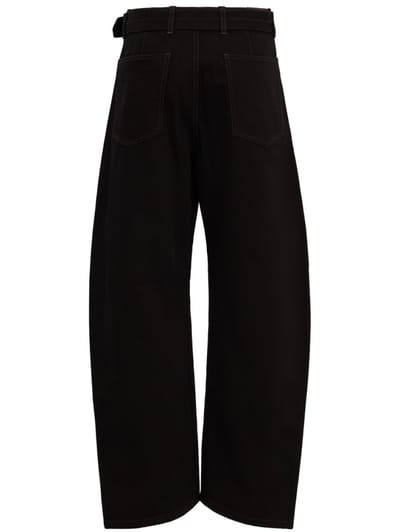 Lemaire: Belted cotton Twisted pants