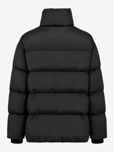 Dsquared2: D2 logo faux feather down jacket