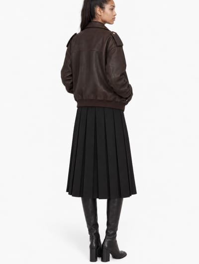 LA PISCINE: Pleated skirt