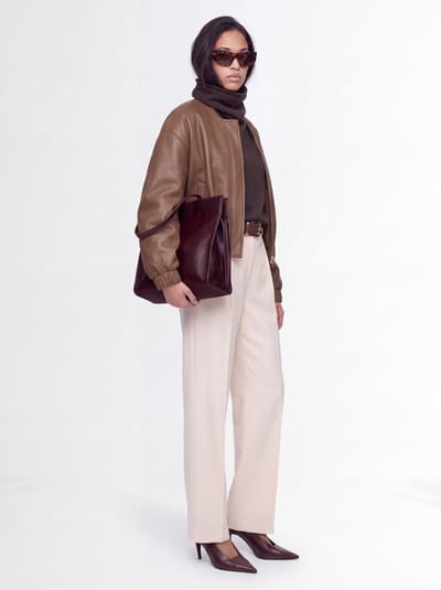 CRUNA: Pantalons larges plissés à coupe regular