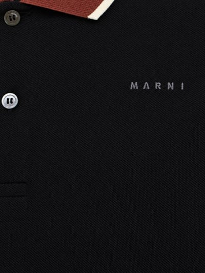 Marni: Cotton long-sleeve polo shirt