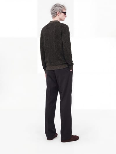 Marni: Wool and metallic yarn polo shirt