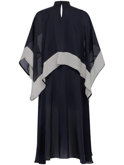 Sacai: Satin x Chiffon Dress