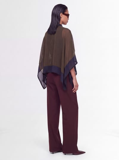 Sacai: Satin x Chiffon Pullover