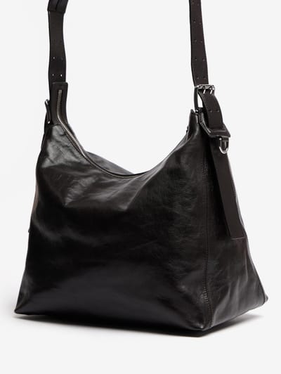 Lemaire: Small belted hobo bag