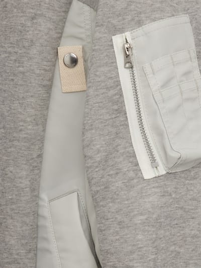 Sacai: Cotton sweatshirt with nylon panels