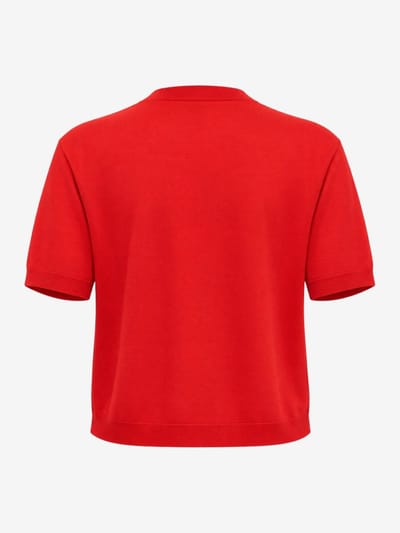 Jil Sander: Wool boat neck cropped t-shirt