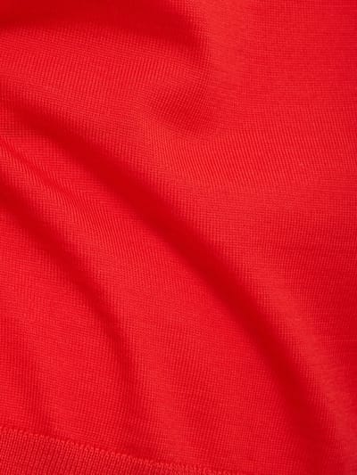 Jil Sander: Wool boat neck cropped t-shirt
