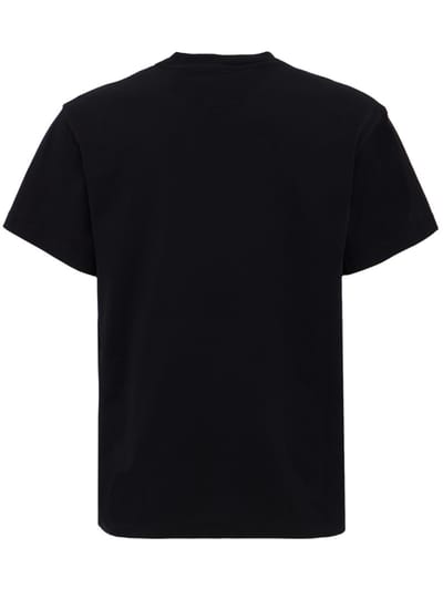 Jil Sander: T-shirt en coton à logo Jil