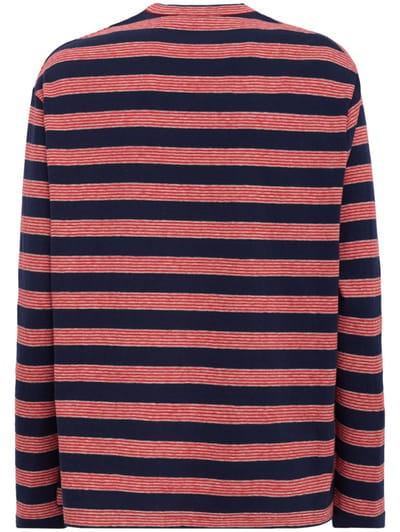 Jil Sander: T-shirt in cotone con righe orizzontali