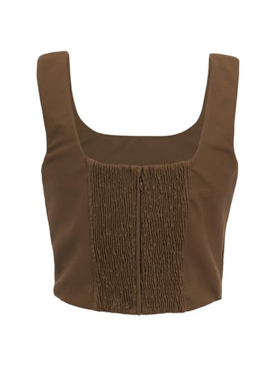 Giuseppe Di Morabito: Draped wool crop top