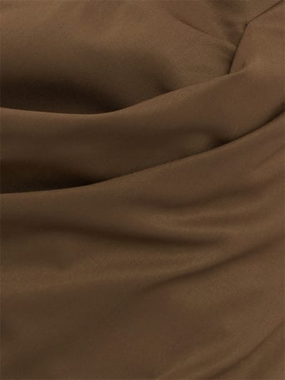 Giuseppe Di Morabito: Draped wool crop top