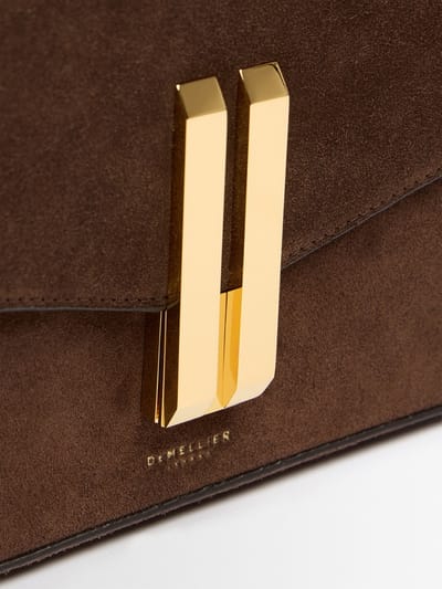 DeMellier: 温哥华麂皮顶部手柄手拿包